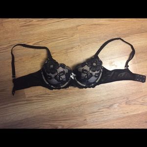 🌟VS black lace demi bra